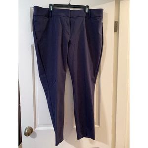 LOFT Plus Skinny Ankle Pants - Navy